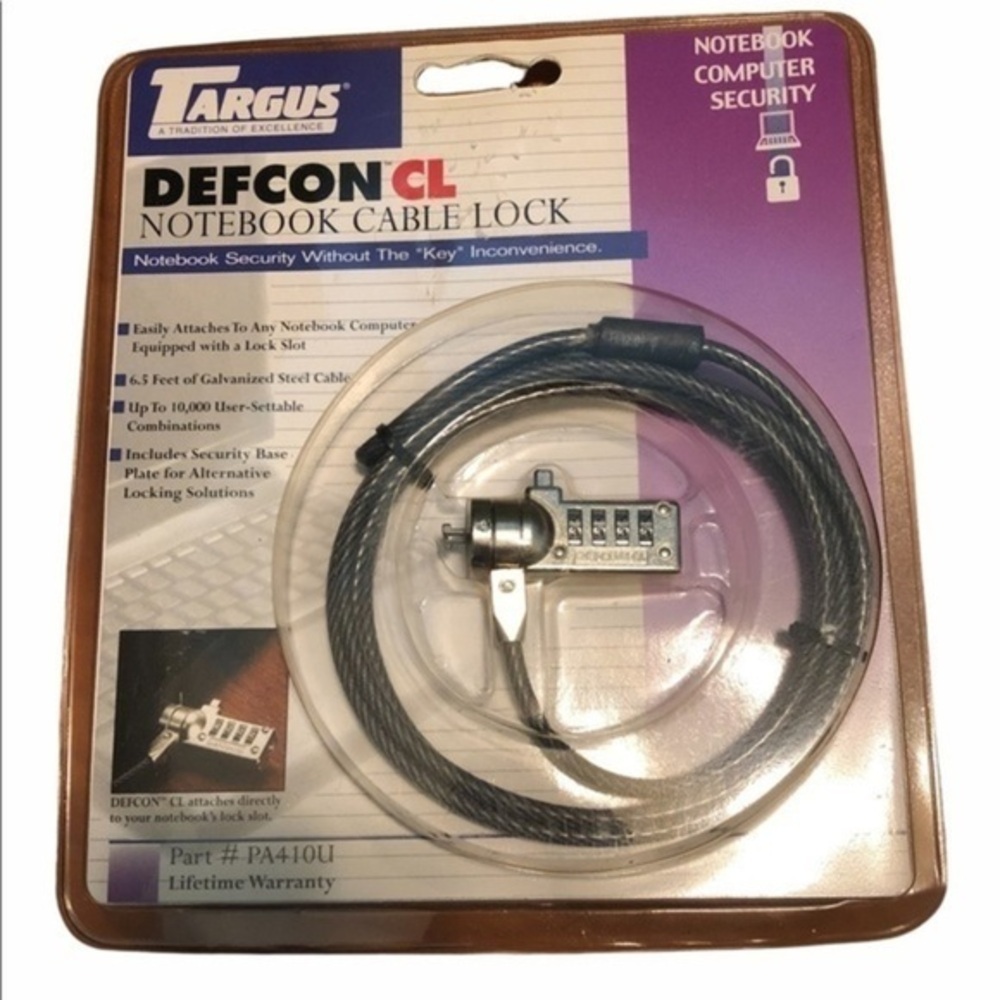 Defcon CL Notebook Cable Lock Model‎ PA410U